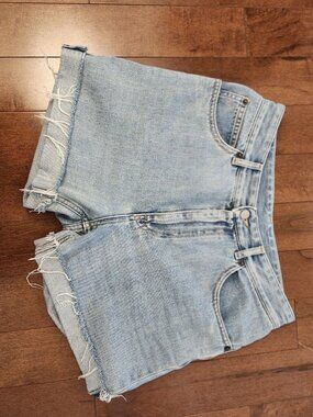 MM6 Maison Margiela women's blue jean shorts